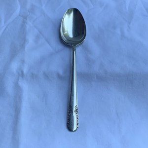 Vintage Wm Rogers & Son Silver-plate Talisman Pattern Table Spoon, 1940s